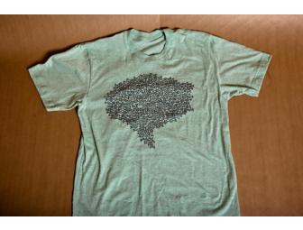 Little Joy one-of-a-kind, mint green, unisex shirt, signed by all band members