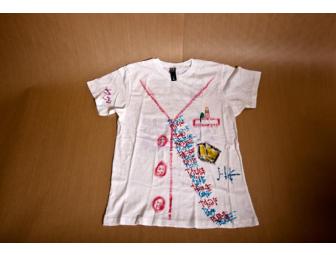 Red Hot Chili Peppers one-of-a-kind Unisex shirt decorated and signed by all band members