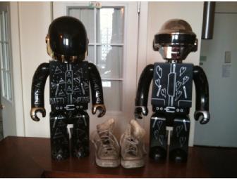 Daft Punk 1000% Kubricks Robots made by Medicom Signed and Decorate by Daft Punk