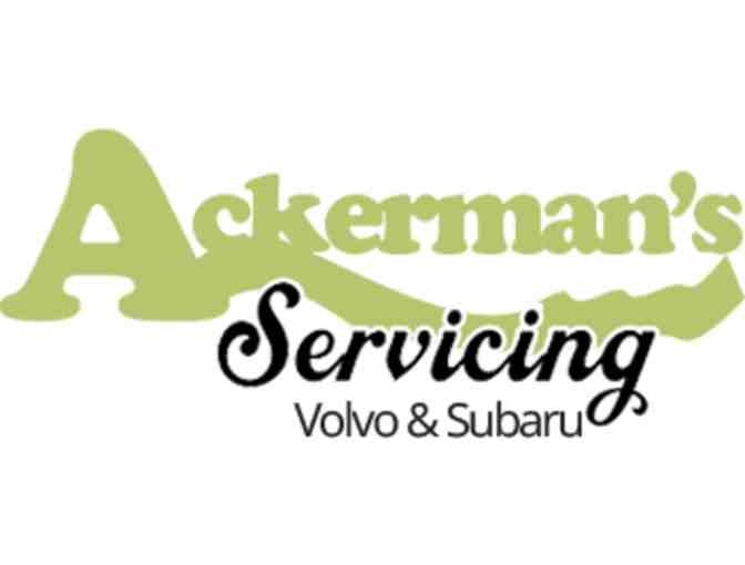 $100 Gift Certificate to Ackerman's Volvo & Subaru