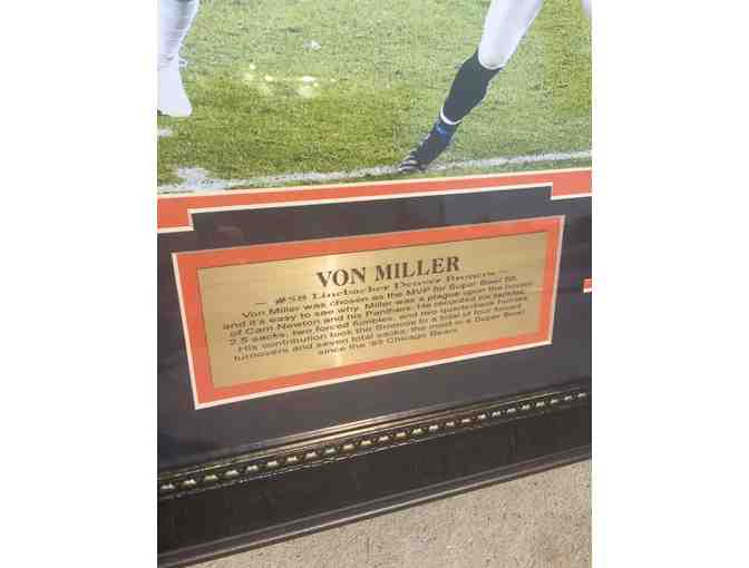 Sp-1550 Von Miller Super Bowl 50 MVP Denver Broncos Football Framed Photo