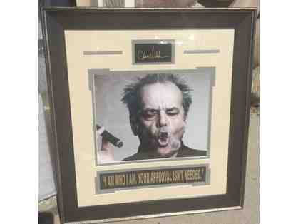 Jack Nicholson Cigar Framed Photo 16.5"x18"
