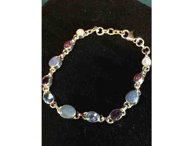 Sterling Silver Mixed Stone Bracelet