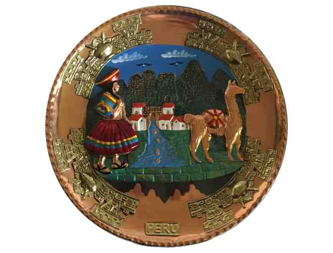 Peruvian Hand Crafted Copper Plate