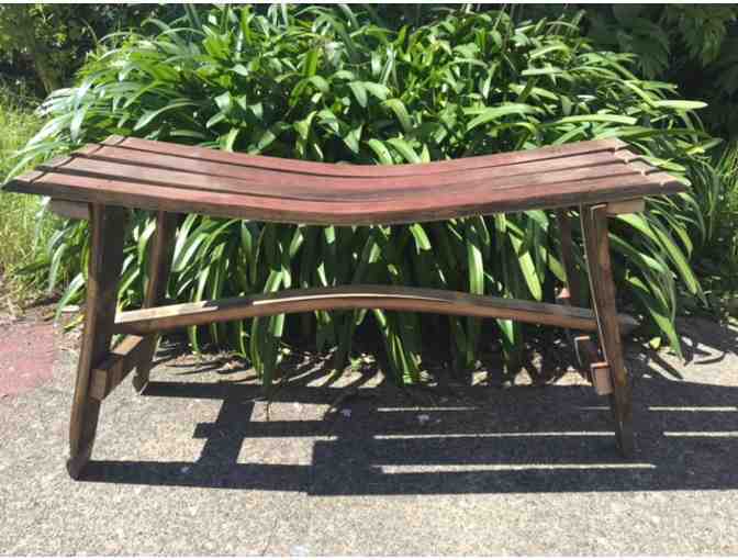 Gorgeous CREDO MADE WINE BARREL BENCHES