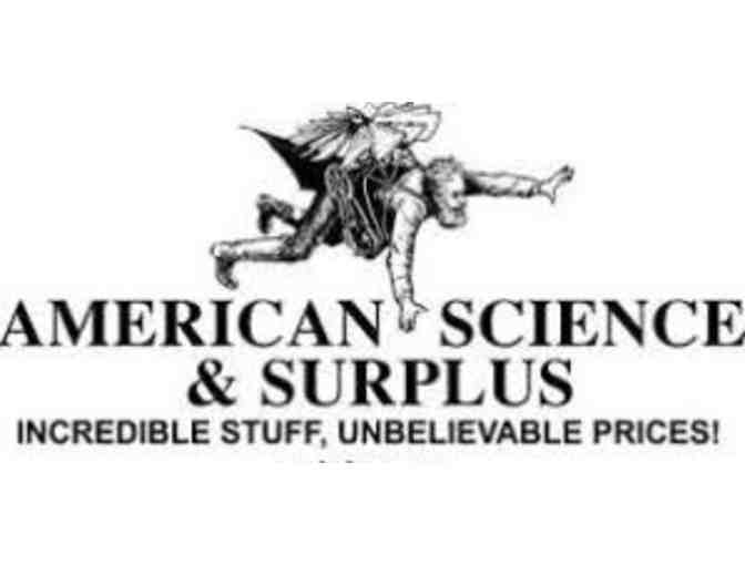 $50 in gift certificate to American Science & Surplus
