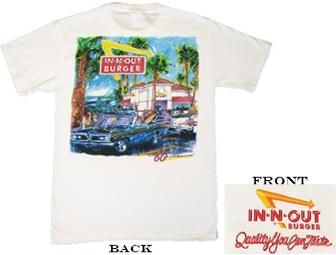 In-N-Out Burger: TWO certificates for any burger, fries & a beverage plus ONE large In-N-Out T-shirt