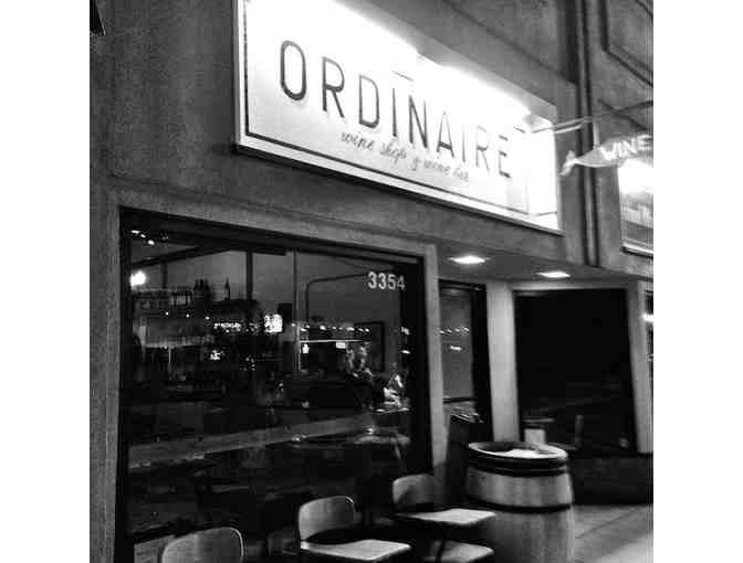 $50 Gift Card to Ordinaire Wine Shop and Wine Bar
