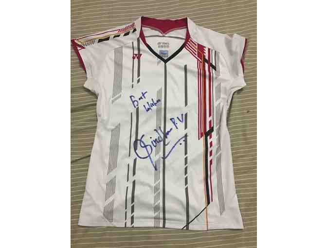 Jersey autographed by India's ace badminton player P.V. Sindhu