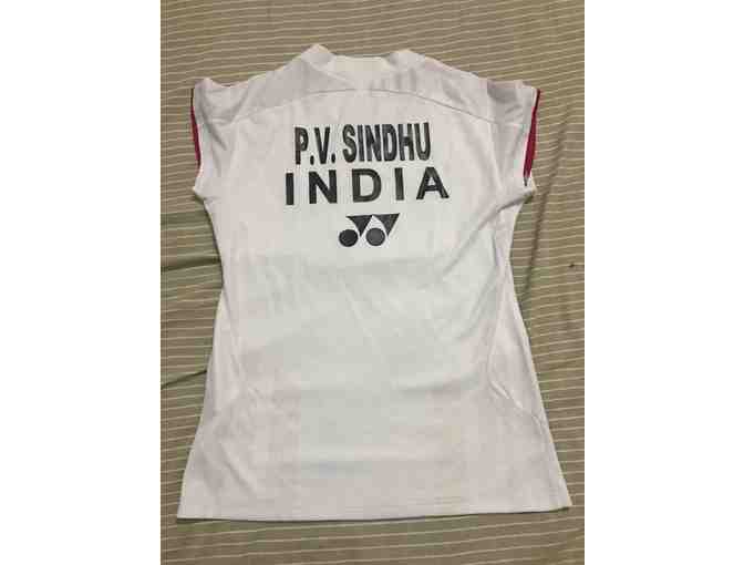 Jersey autographed by India's ace badminton player P.V. Sindhu