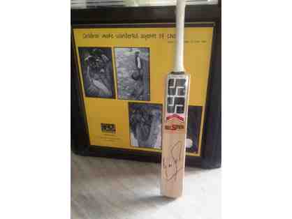 Cricket bat autographed by Sourav Ganguly