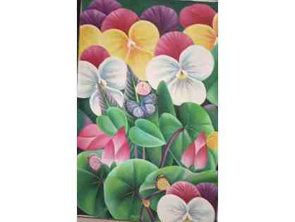 Floral series 1 - Painting by Murali Nagapuzha