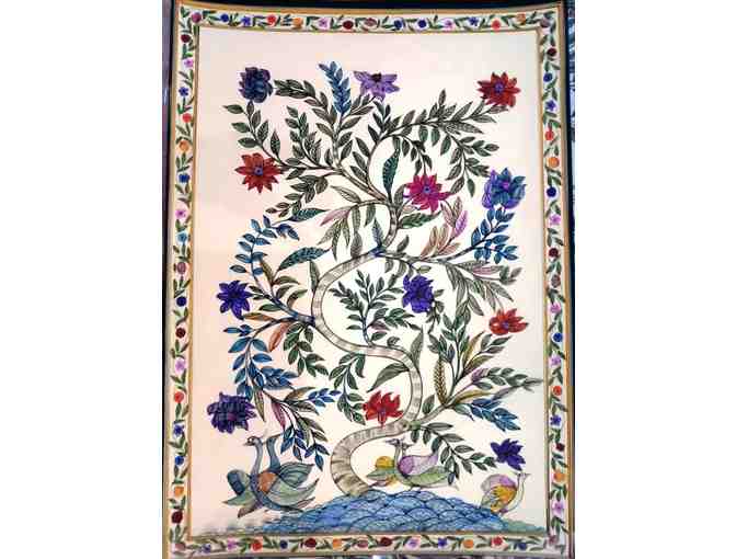 "Royal Tree of Life - Jaipur Miniature - Painting by Hemant Kumawat - Photo 1
