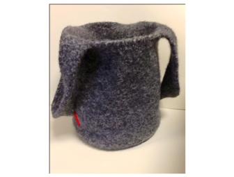 Hand Knit and Felted CSA Tote Bag