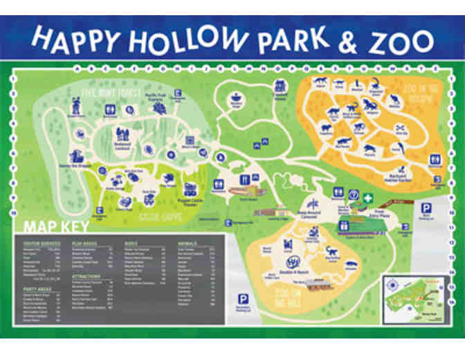 Let's go visit Happy Hollow Park & Zoo! (4 passes)
