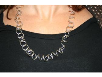 Sterling Silver 'Slinky' Necklace