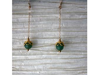 Aventurine necklace & Aventurine earrings