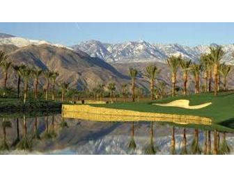Foursome of golf at the upscale Toscana Country Club in Indian Wells, CA