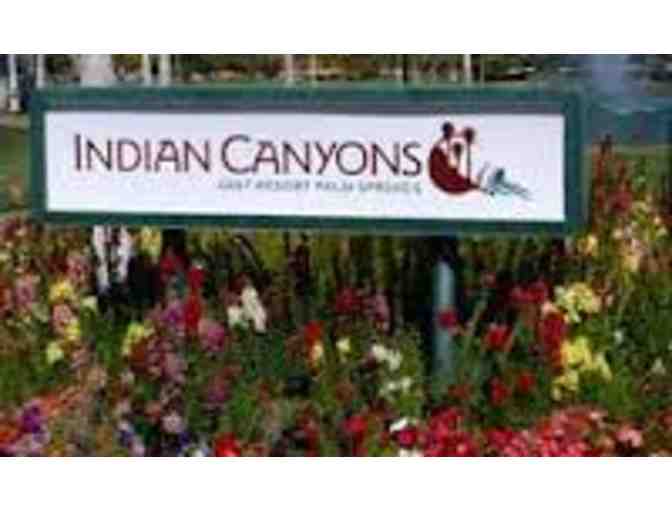 Foursome of golf at Indian Canyons Golf Resort and Buffet for 4 at Spa Resort Casino