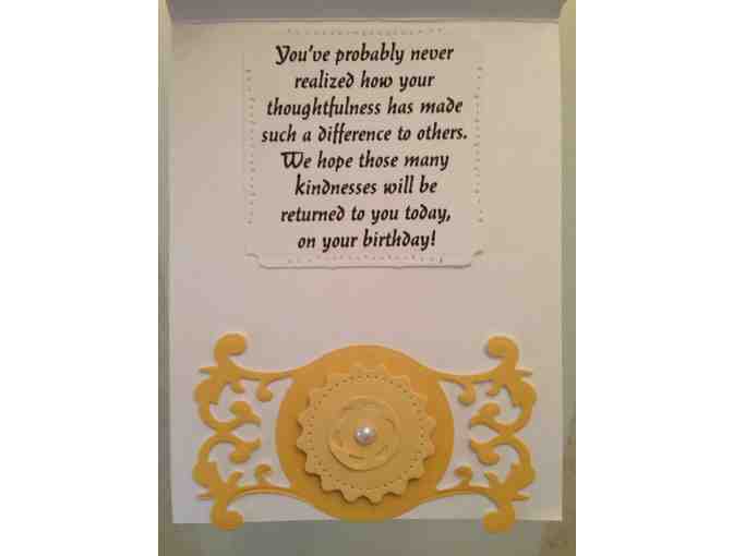 Special Occasion Handcrafted Greeting Card -- Birthday