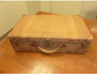 Lovely Vintage Wicker Suitcase
