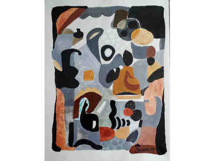 Brown Melody, an original painting by Chef Jacques Pepin