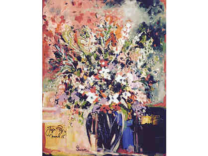 Birthday Bouquet, an original painting by Chef Jacques Pepin