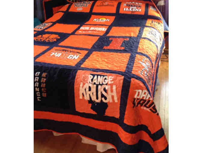 Orange Krush Illini Bed Quilt - Photo 1