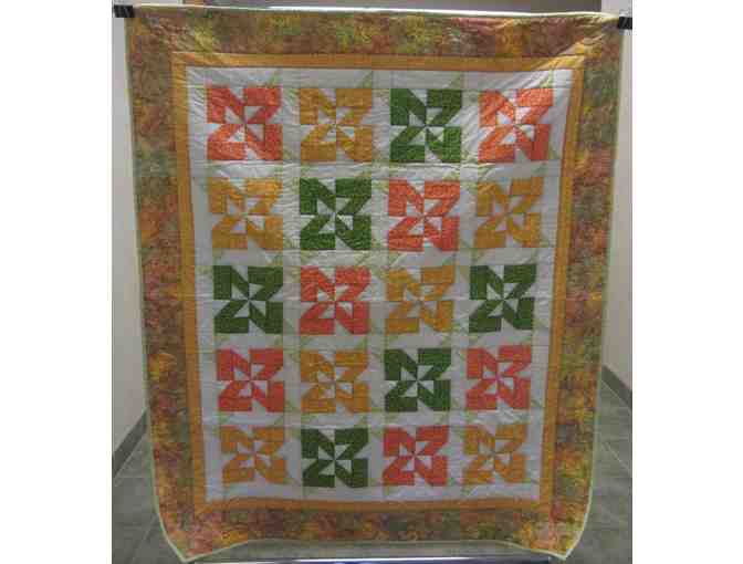 Orange, Green & Yellow Pinwheels