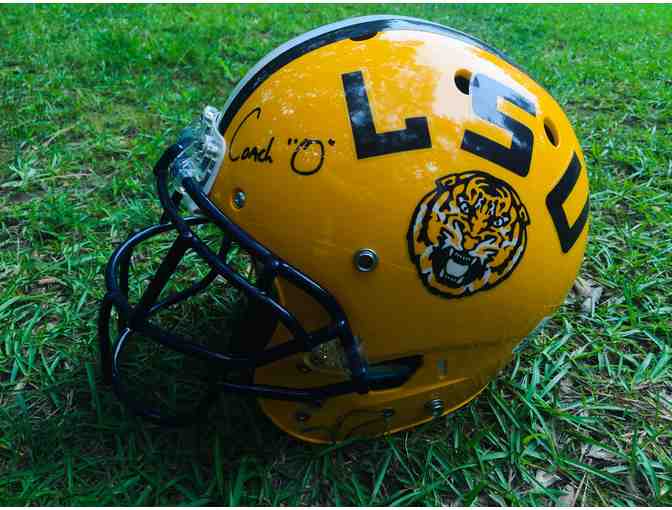 LSU Football Helmet signed by Coach 'O'  - Ed Orgeron