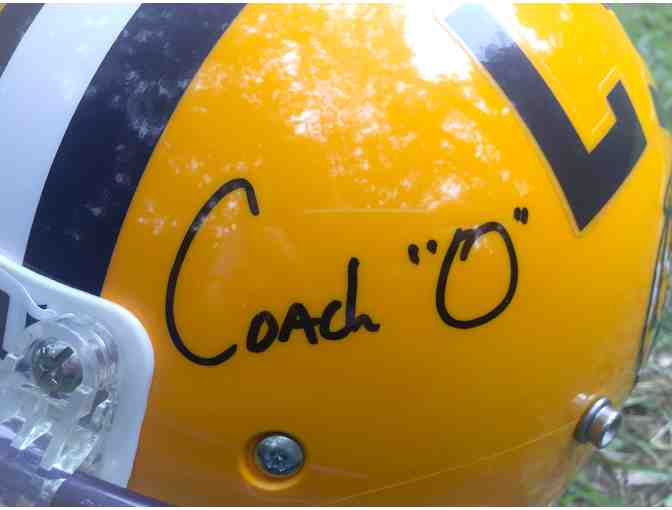 LSU Football Helmet signed by Coach 'O'  - Ed Orgeron