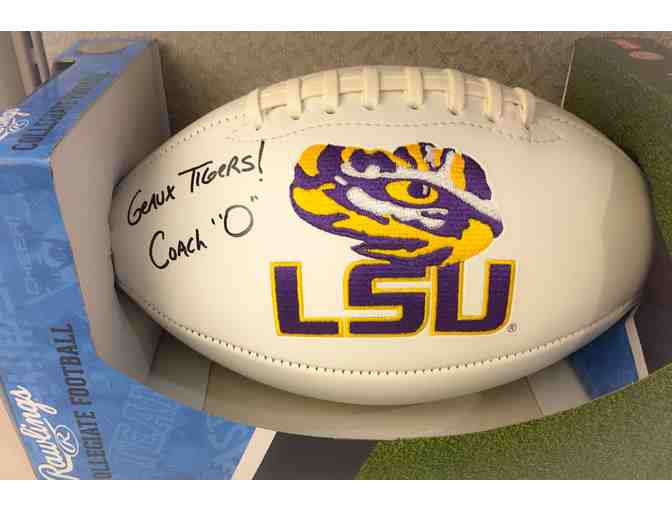 LSU Football signed - Geaux Tigers! Coach 'O' - Ed Orgeron