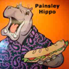 Paisley Hippo Sandwich Shop
