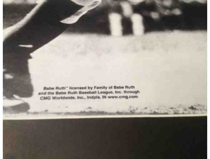 BABE RUTH hitting for the New York Yankees, Officially Licensed MLB Photo