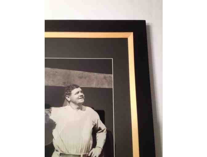 BABE RUTH tipping his cap from the New York Yankees Dugout, Officially Licensed MLB Photo