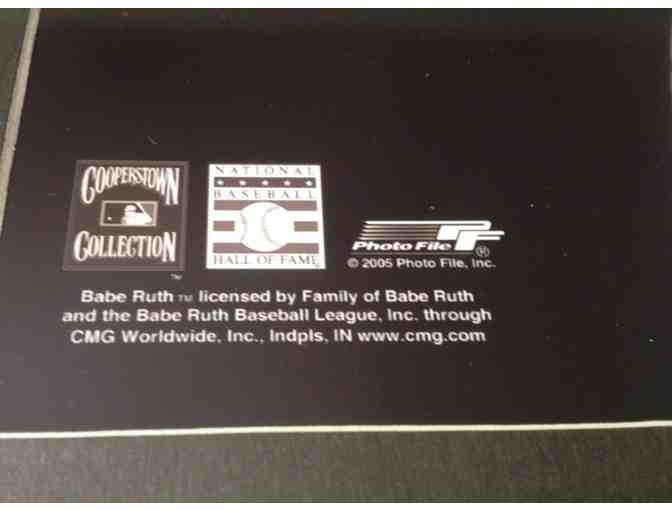 BABE RUTH tipping his cap from the New York Yankees Dugout, Officially Licensed MLB Photo