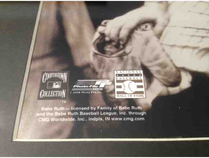 BABE RUTH waiting to take the field for the New York Yankees Officially Licensed MLB Photo