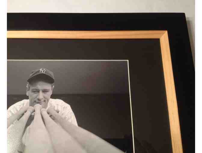 LOU GEHRIG looking over bats for the New York Yankees, Officially Licensed MLB Photo