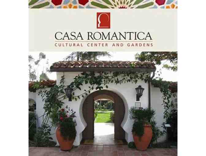 Family Membership, Two Guest Passes to Casa Romantica Cultural Center and Gardens