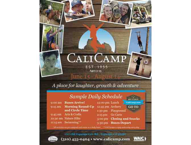 $250 Gift Card to Cali Camp
