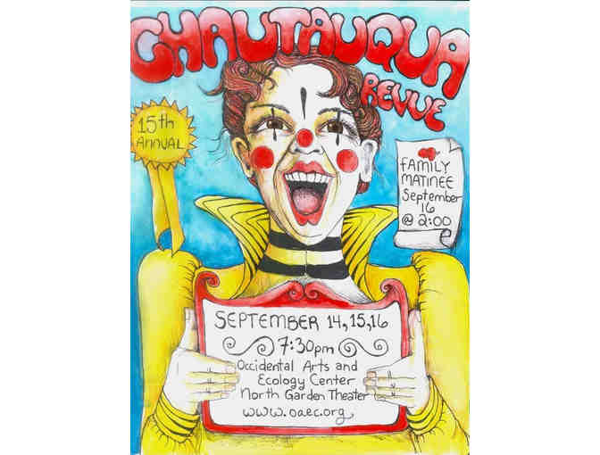 Two tickets to the sold out Chatauque Revue Performance and a Picnic Basket