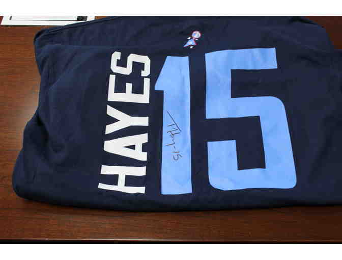 Tiffany Hayes Autographed Name and Number Tee and Nike Running Off Court Shoes