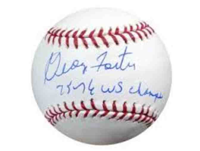 George Foster signed MLB Baseball