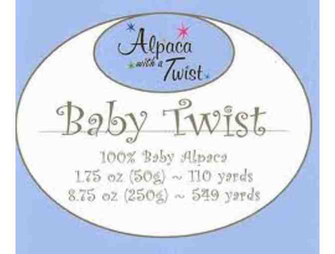 Alpaca with a Twist, Baby Twist Yarn - 12 Skeins (Seasprite Green)
