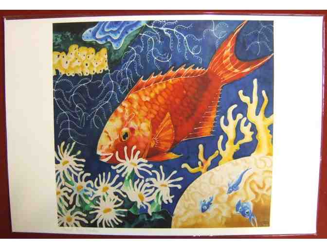 'Parrot Fish' Print by Anna Bourne