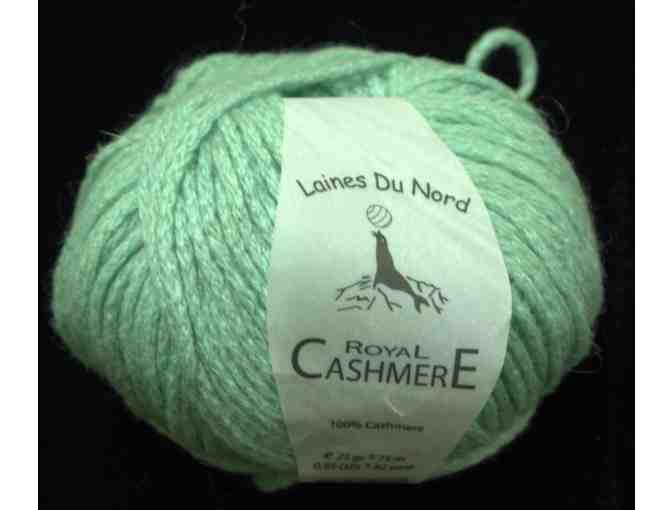 Laines Du Nord, Royal Cashmere yarn - 5 Skeins (Spearmint)