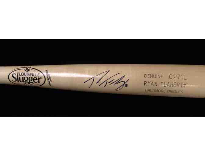 Ryan Flaherty Autographed Baseball Bat