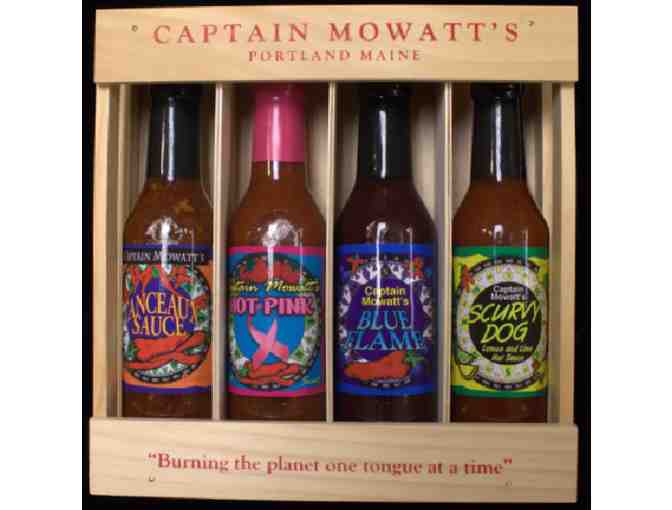 Crate of 4 Captain Mowatt's Hot Sauce