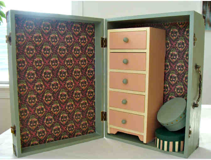 Barbie Dolls, Armoire, and Collection of Handmade Clothes