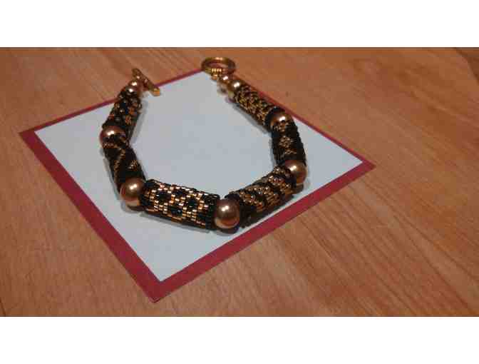 'Patterns in Gold' Handemade Bracelet